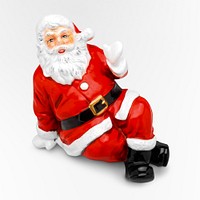 Seated Santa Claus (20th century) figure. Original public domain image from The Minneapolis Institute of Art. Digitally enhanced by rawpixel.