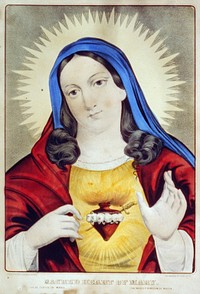 Sacred heart of Mary: sacre coeur de Marie  sacrado corazon de Maria between 1856 and 1907 by Currier & Ives