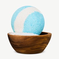 Bath bomb collage element psd