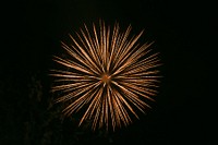 Spiky firework, New Year celebration. Original public domain image from Flickr