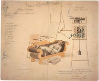 Drawing of Fan Moved by Mechanism, 11/27/1830 - 11/27/1830. Original public domain image from Flickr