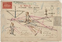 Patent Drawing for a Flying Machine, 10/05/1869. Original public domain image from Flickr