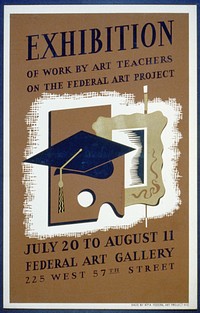 Exhibition of work by art teachers on the Federal Art Project