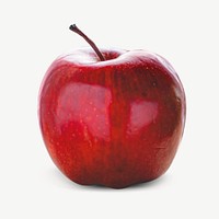 Red apple collage element psd