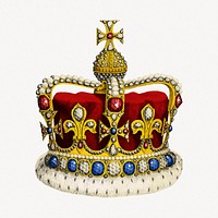 Red royal crown clipart psd. Remixed by rawpixel.