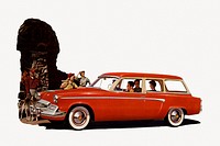 The 1955 Studebaker Commander V-8 Regal Conestoga station wagon.  Remastered by rawpixel