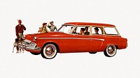 The 1955 Studebaker Commander V-8 Regal Conestoga station wagon.  Remastered by rawpixel