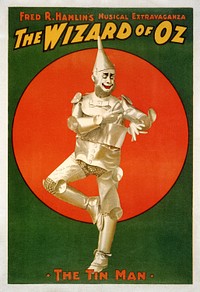 The wizard of Oz, Fred R. Hamlin's musical extravaganza (1903) vintage poster by Fred R. Hamlin. Original public domain image from the Library of Congress. Digitally enhanced by rawpixel.