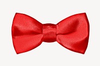 Red bow tie mockup, editable design  psd
