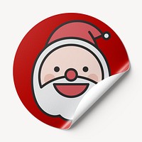 Sticker mockup psd for Christmas