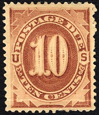 10c Postage Due single