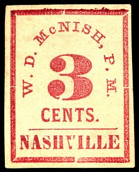 3c Nashville, TN postmaster provisional single