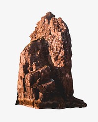 Rock mountain isolated design