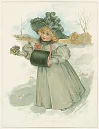             Little girl dressed in winter garb          