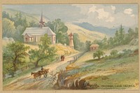             Twelve Saratoga Views - Bolton Church, Lake George           by Robert D. Wilkie