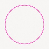 3D circle frame, round shape psd