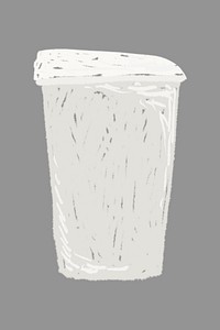 Paper cup  isolated clip art