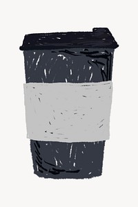 Paper cup  isolated clip art