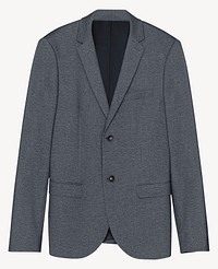Men's gray suit mockup, business attire design psd