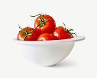 Tomato bowl collage element psd