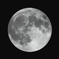 Full moon, isolated image