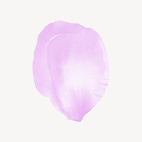 Pink flower petal collage element psd