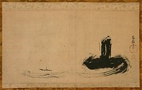 Mountain and Sailboat by Kanō Tōun Masunobu