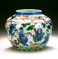 Jar (Ping) with the Eight Immortals (Baxian)