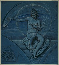 Study for 'Stella Funesta' ('The Evil Star') by Elihu Vedder