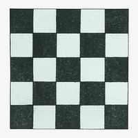 Square checkered pattern shape, geometric graphic. Remixed by rawpixel.