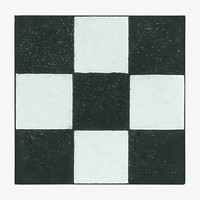 Square checkered pattern shape, geometric graphic. Remixed by rawpixel.