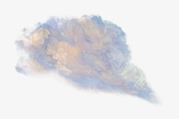 Pastel clouds watercolor illustration element. Remixed from Francis Augustus Lathrop artwork, by rawpixel.