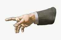 Manager's hand pointing finger, vintage illustration psd, inspired by the Creation of Adam, artwork of Michelangelo Buonarroti