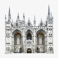 Peterborough cathedral, isolated design