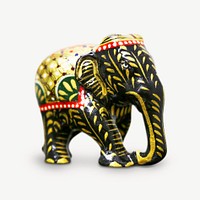 Elephant statue isolated graphic psd