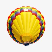 Hot air balloon, isolated object