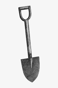 Vintage shovel illustration. Remixed by rawpixel.