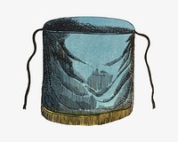 Bag, vintage object illustration. Remixed by rawpixel.