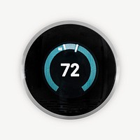 Digital thermostat isolated graphic psd