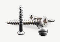 Long screw isolated graphic psd