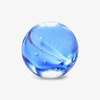 Blue marbles isolated graphic psd