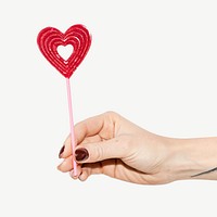 Valentine sweet-heart lollipop psd