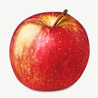 Red apple design element psd