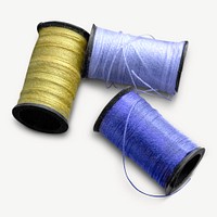 Thread spools isolated graphic psd