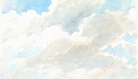 Cloud sky painting background. Remixed by rawpixel.