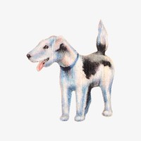 Cute dog illustration isolated design. Remixed by rawpixel.