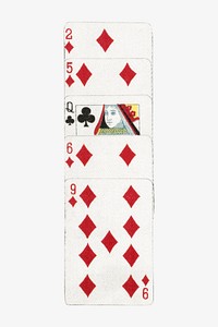 Poker cards isolated design. Remixed by rawpixel.