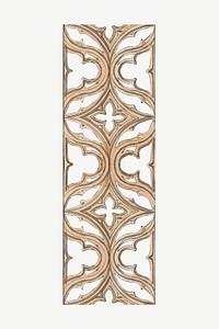 Ornate leaf divider, decorative element by Charles Dyce psd.  Remixed by rawpixel. 