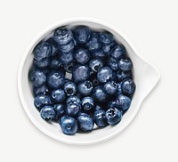 Blueberry bowl design element psd