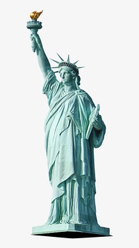 Statue of Liberty, isolated image